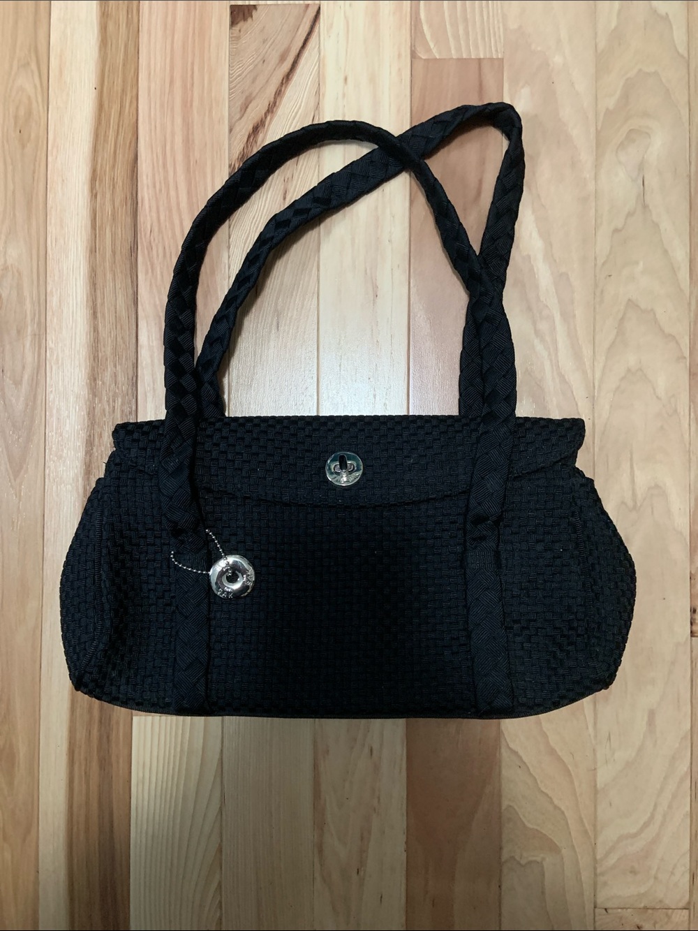 The Sak Black Woven Fabric Bag